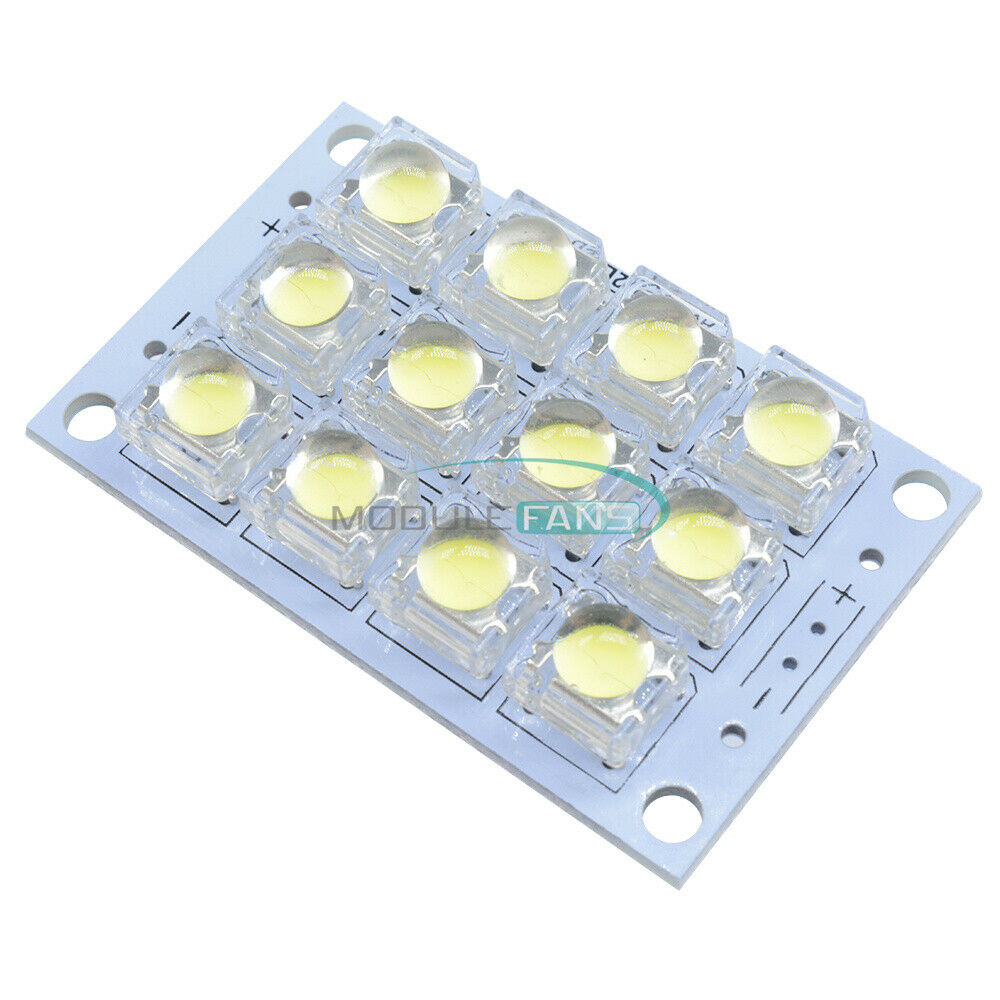 12 LED Super Bright White Piranha LED board Night LED Lights Lamp DC 3V-5V