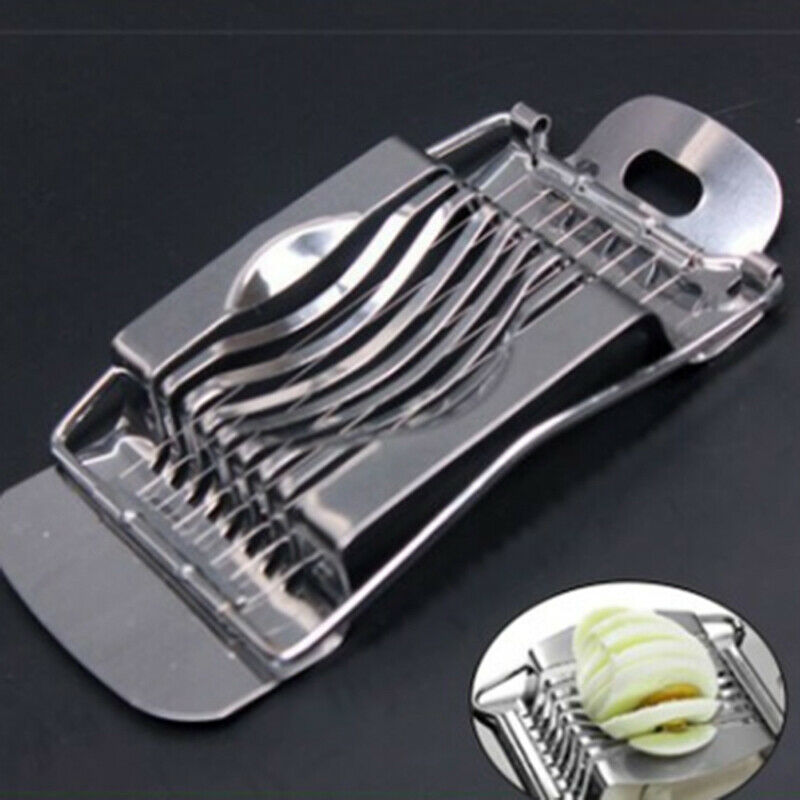 Stainless steel egg cutter preserved egg splitting tool fancy egg slicer .l8