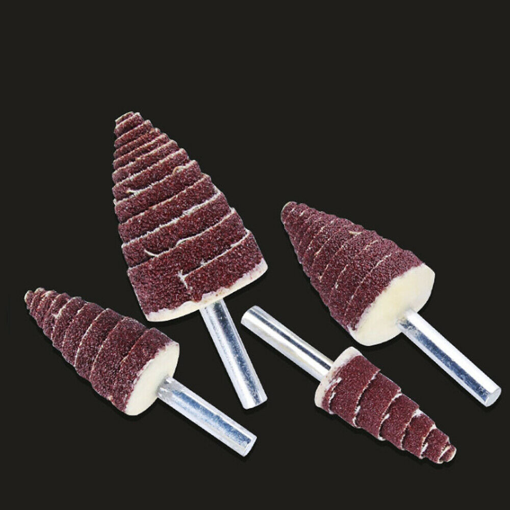 Cone Abrasive Sandpaper Wheel Sanding Grinding Polishing Head for Rotary Tool