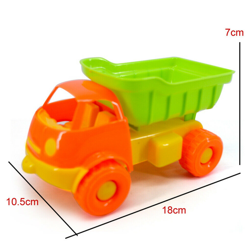 6 Pieces Beach Sand Toys Set - Sandbox Truck, Sand Glass, Shovel and Molds,
