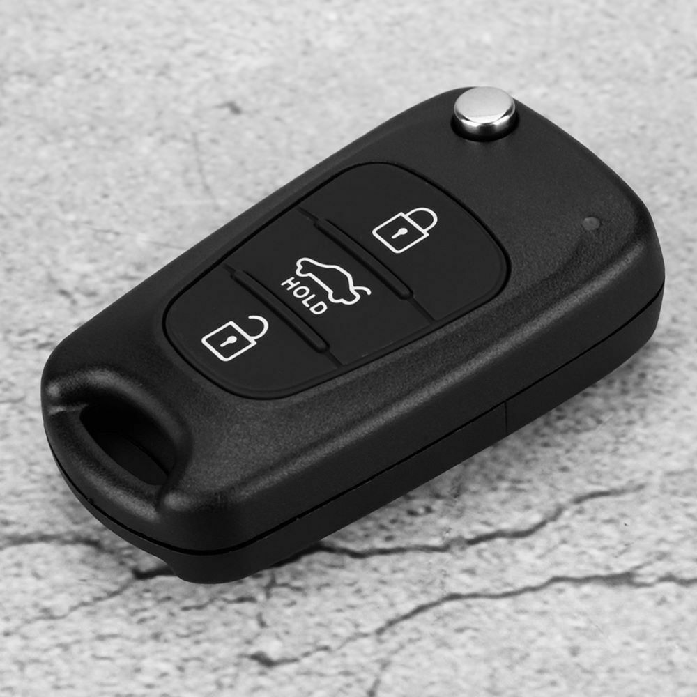 3 Button Flip Car Remote Key Shell Cover Fob Case For KIA Rondo Sportage Soul