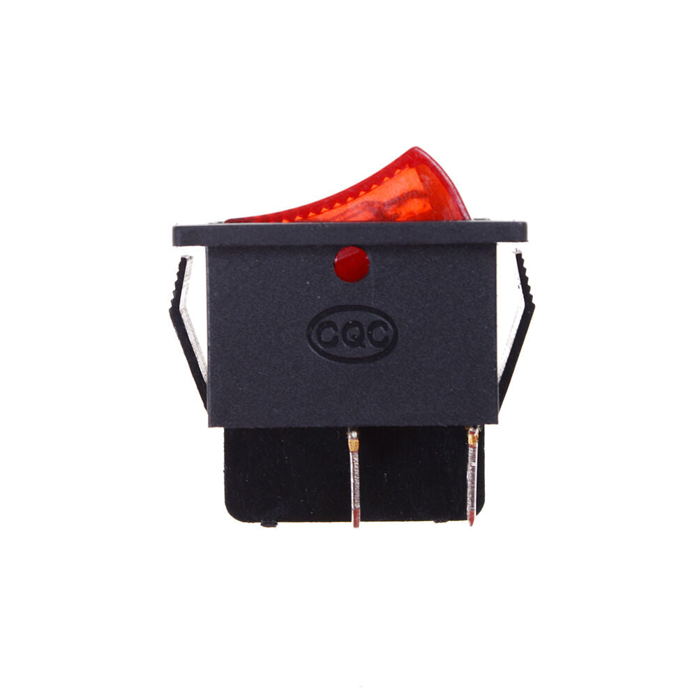 2x/Lot Red 4 Pin Light On/off Boat Button Switch 250V 15A Y1