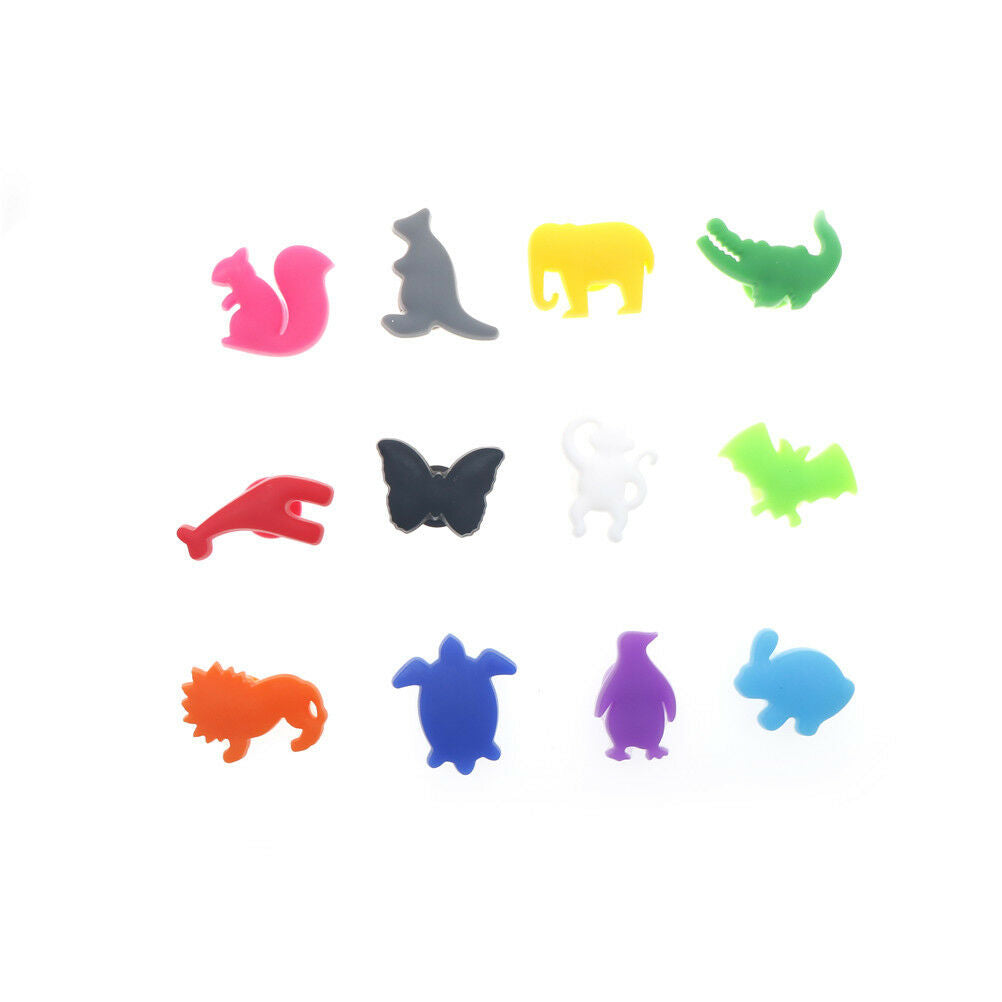 Animal Suction Cup Wine Glass Silicone Label Wine Glasses Recognizer Marke.l8