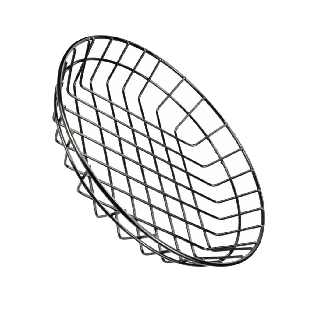 2x S + L Metall Fast Food Baskets Restaurant For Hamburger Fries