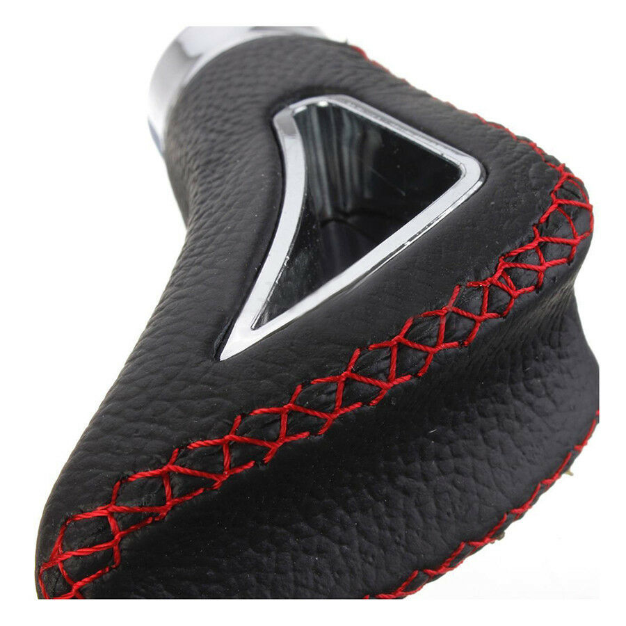 Durable Real Leather Car Truck Manual Gear Stick Shift Shifter Lever Knob Black