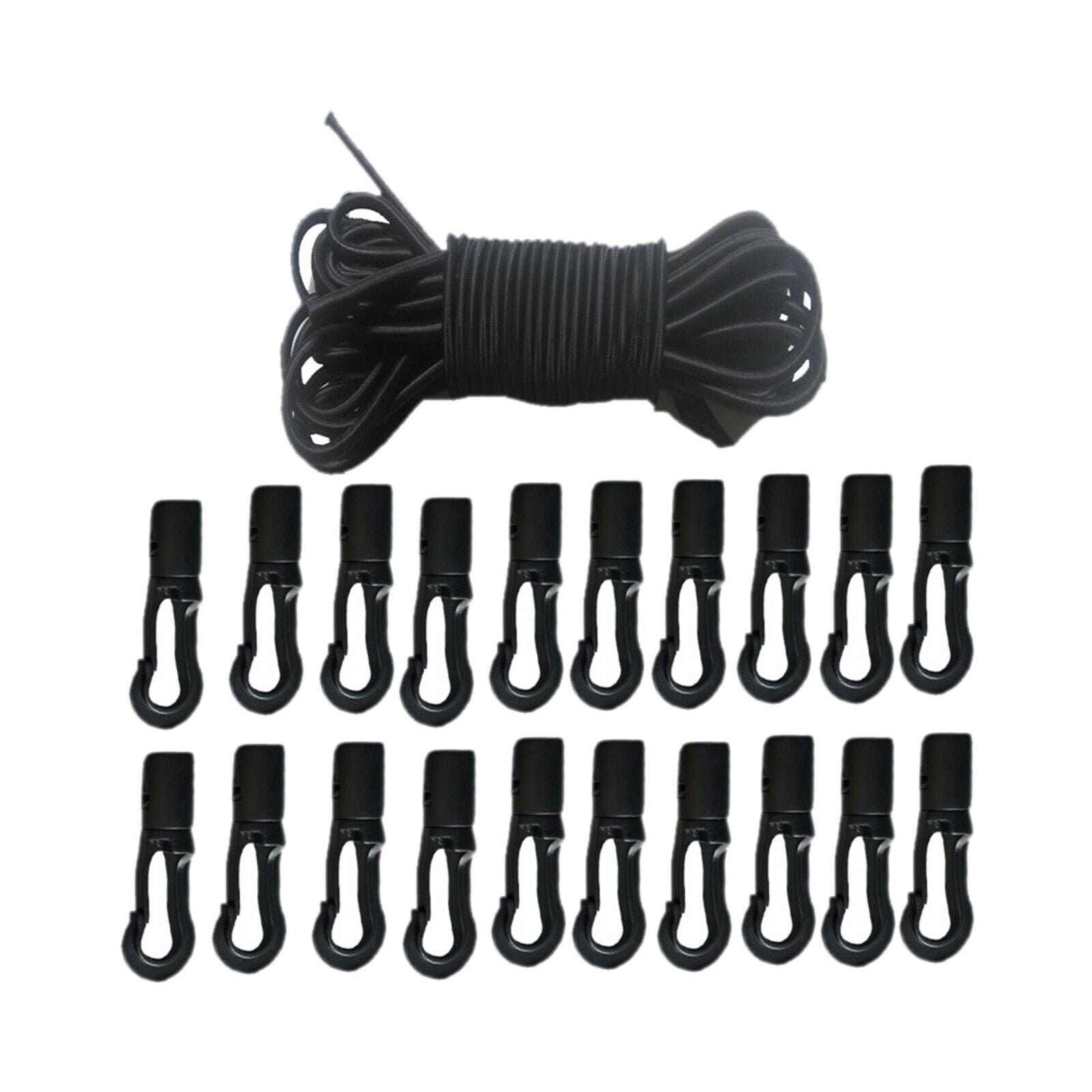 Kayak Stretch String Rope with Bungee Shock Clips for Boat Marine
