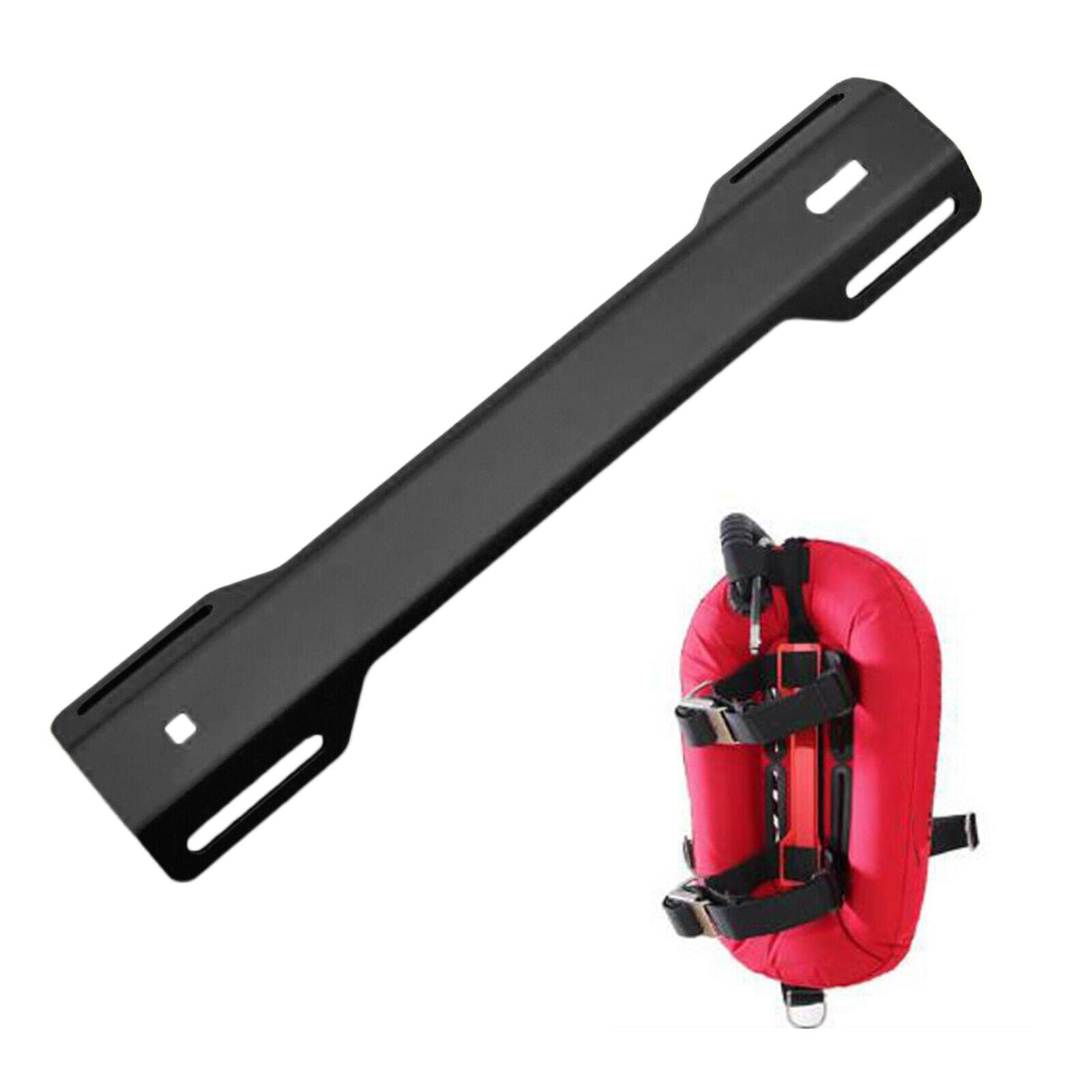 Scuba Diving Single Tank Adapter STA for Scuba Diving Backplate Practical Black