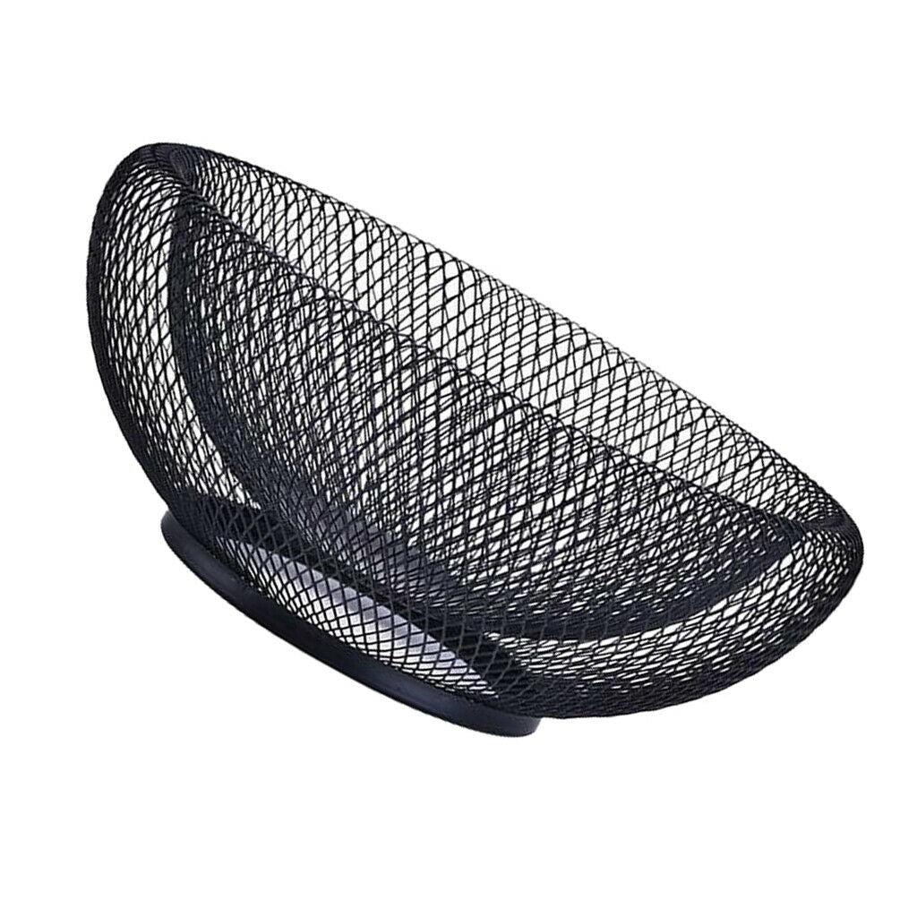 2x Fruit Serving Bowl Snacks Container Countertop Decorative Holder Black