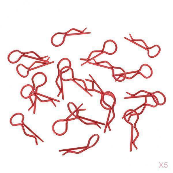 100 Pack 1/12 1/16 Red Color R Shape Shaped Shaped Clips R Pins for HPI HSP