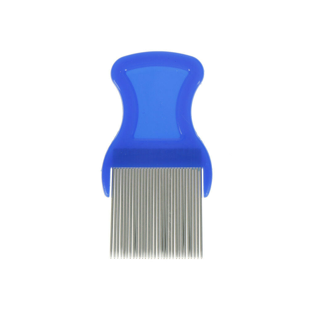 Comb Head Hair Lice Nit dog Safe Flea Eggs Dirt Dust Remover Steel Tooth .l8