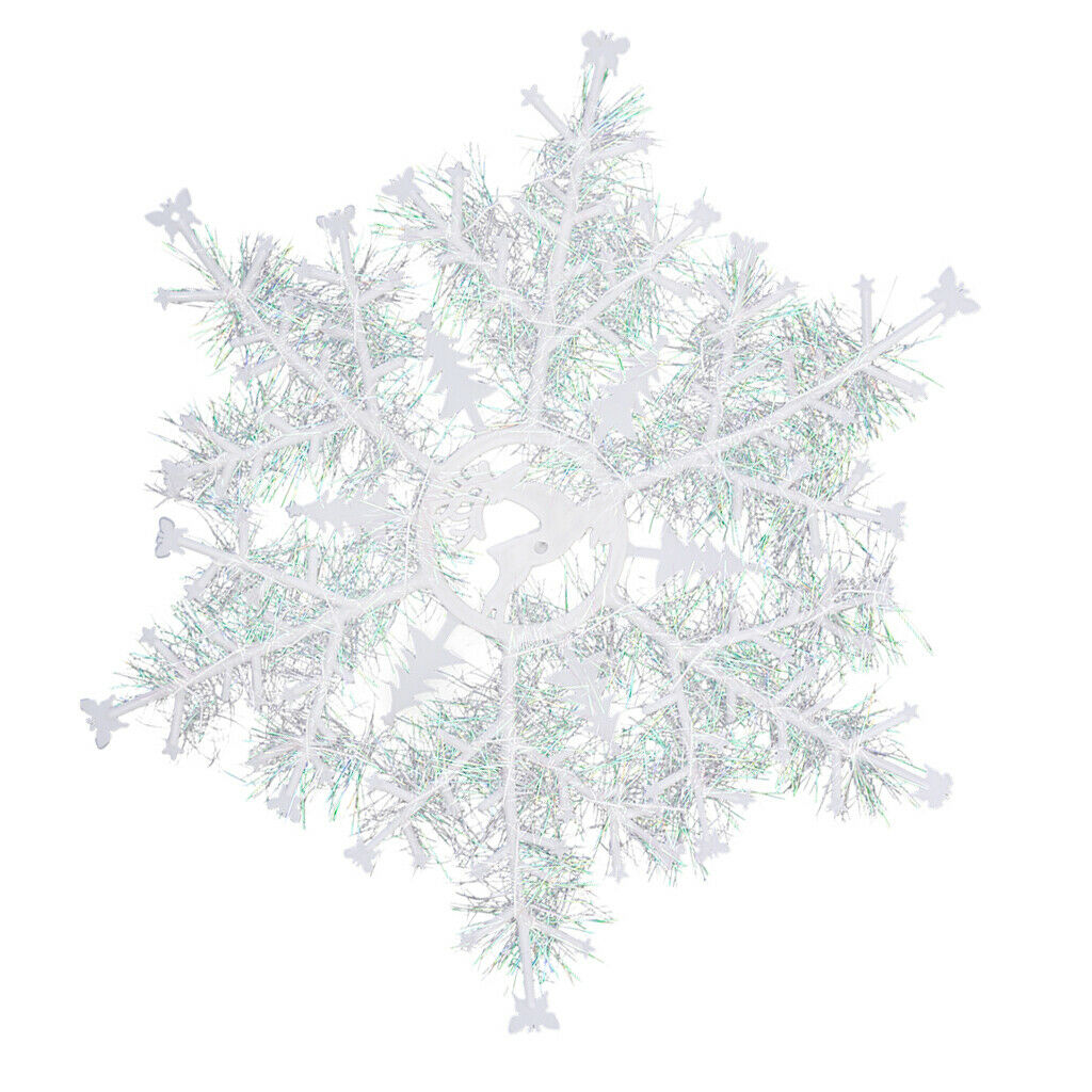 3pcs Xmas Snowflakes Pendants Christmas Tree Hanging Ornaments Party Supplies