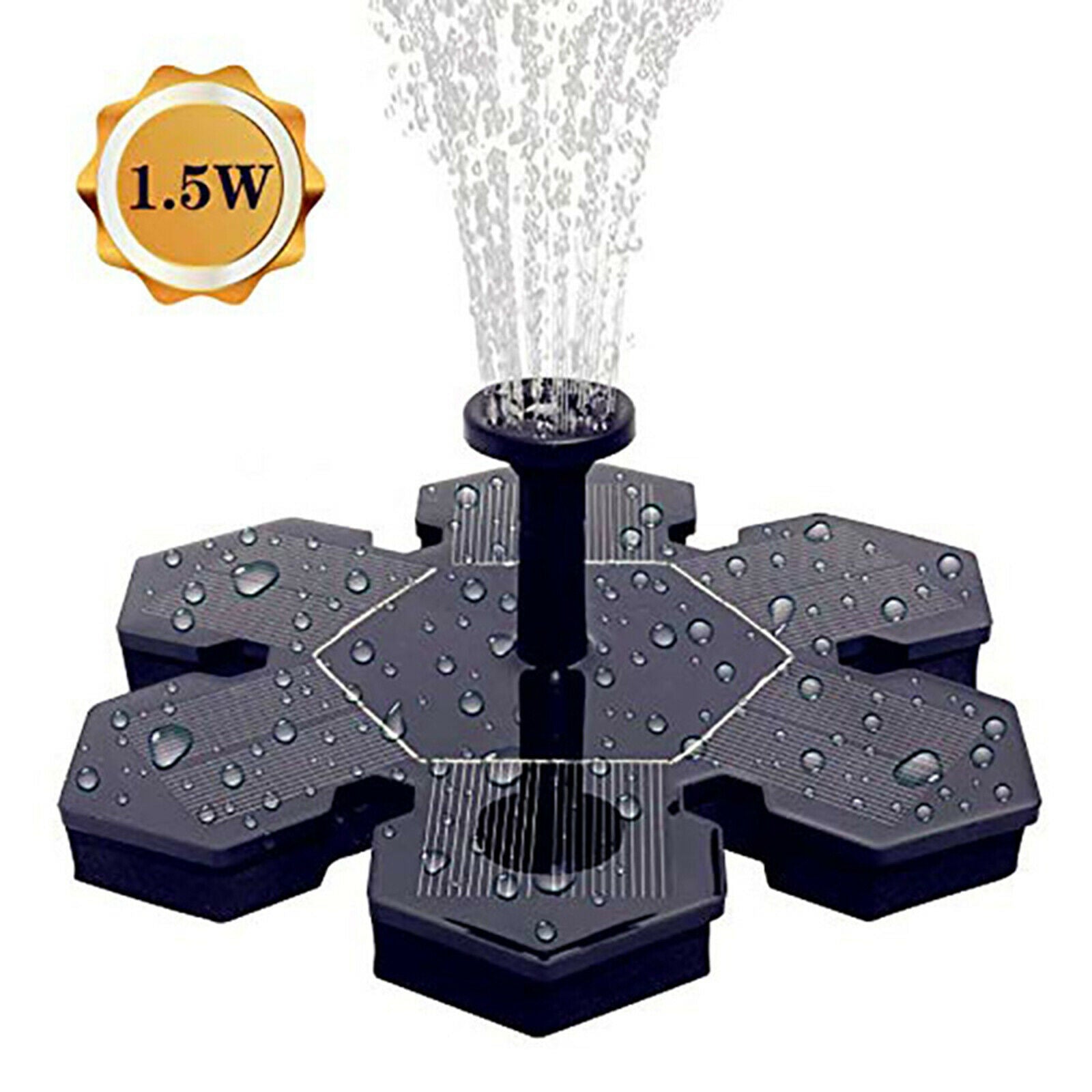 Solar Powered Floating Bird Bath Water Fountain Garden Water Fountain Pools
