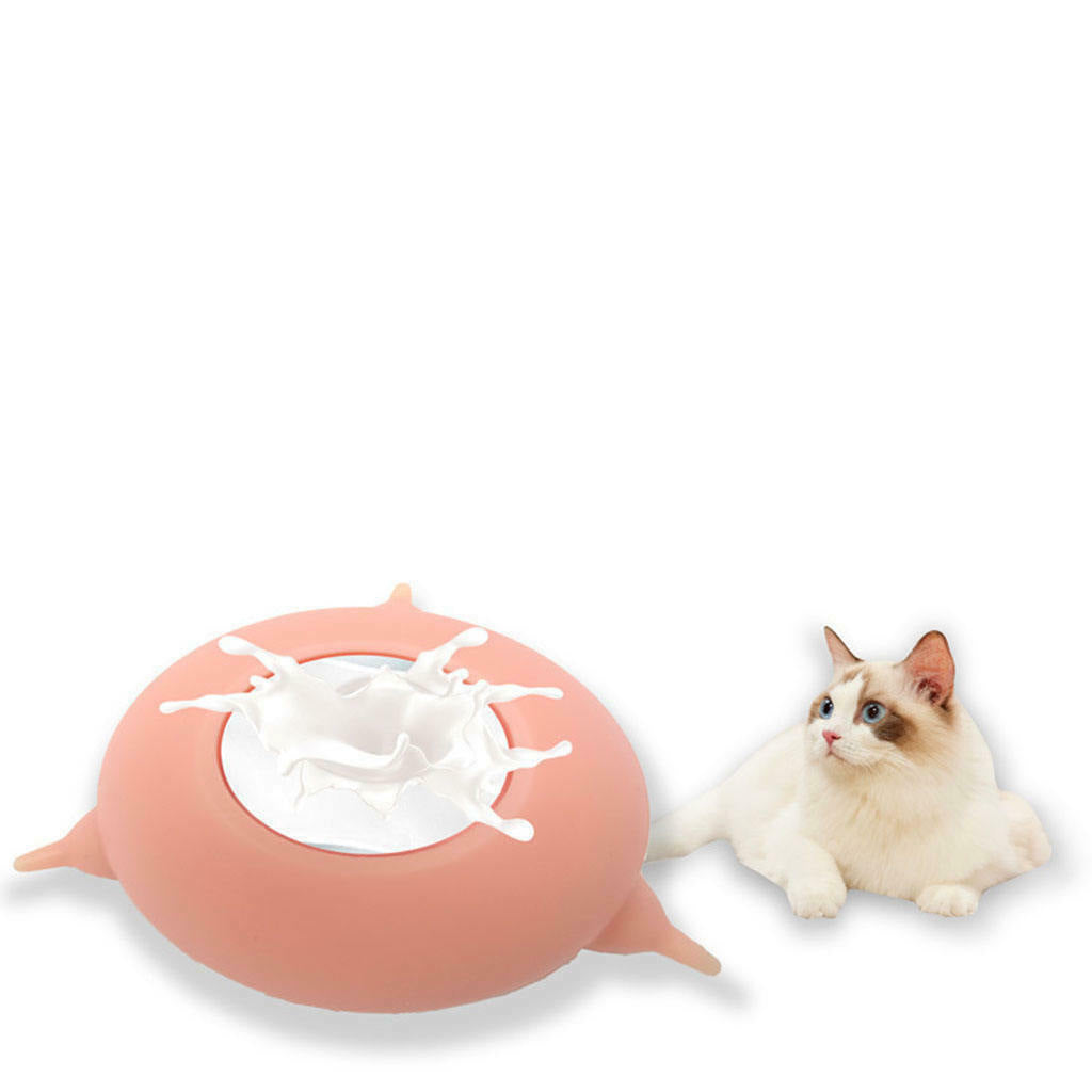 Kitten Puppy Milk Feeder Rabbit Whelping Milk Bowl Feeding Bubble 3 Nipples