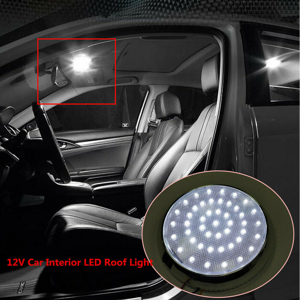 12V DC 46LED Car RV  Boat Interior Dome Lights Indoor Roof Ceiling Lamps White