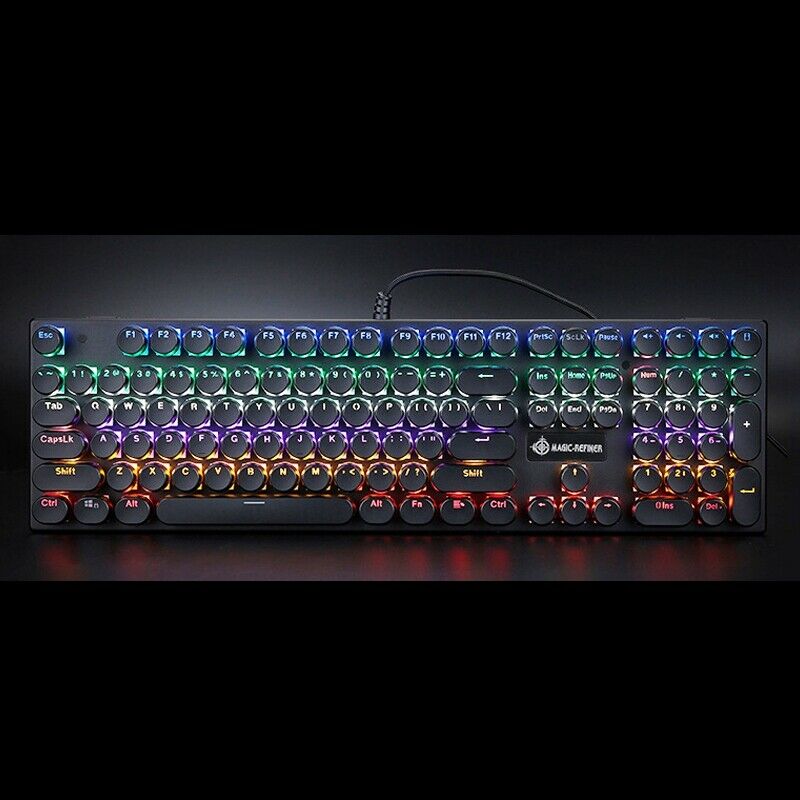 Magic-Refiner 1505 Retro Punk 108-Key Professional Gaming Mechanical Keyboard K9