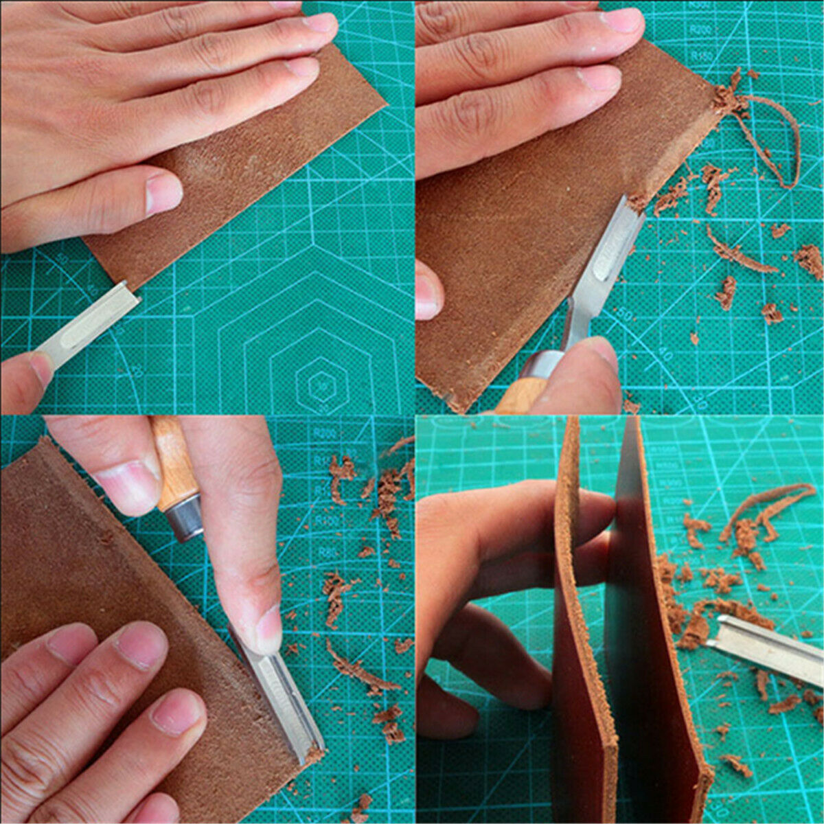 Leather Cutting Skiving Trimming Tool French Style Leather craft Edge Beveler