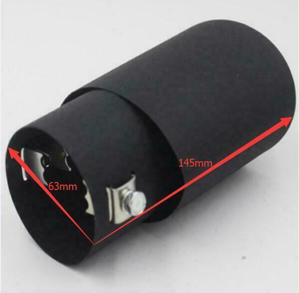 1PCS Auto Exhaust Pipe Tip Tail Muffler Covers Car Styling Stainless Steel 63MM