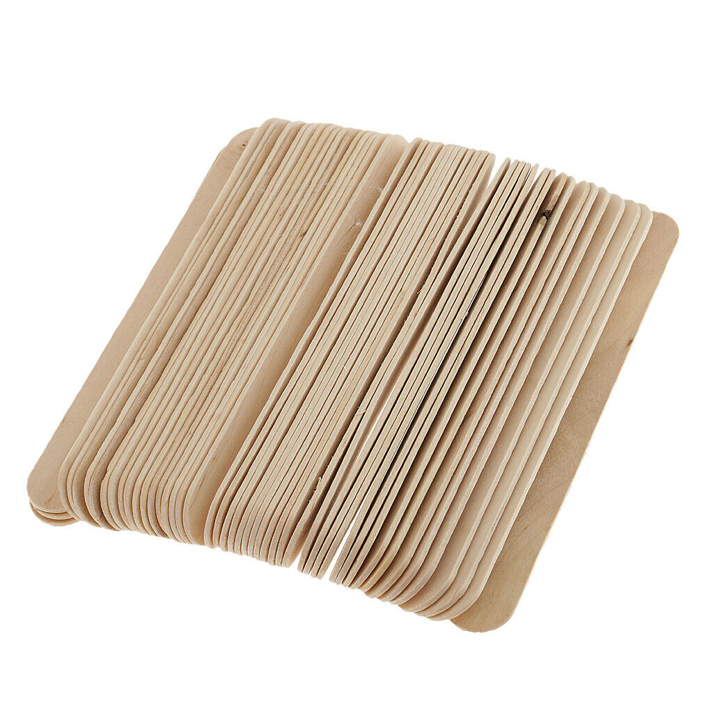 2Packs Depilatory Hard Wax Beans Painless Hair Removal w/ 50Pcs Wood Sticks