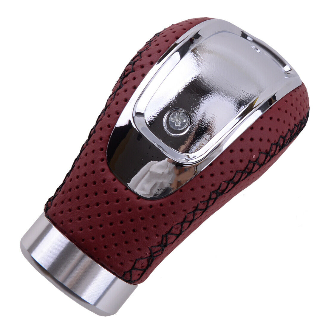 Set 5/6 Speed MT Manual Car Gear Stick Shift Knob Shifter Synthetic Leather Red