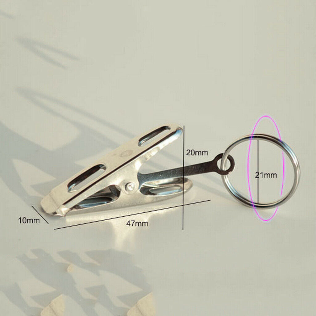 40x Home DIY Stainless Steel Curtain  Clips with Pin