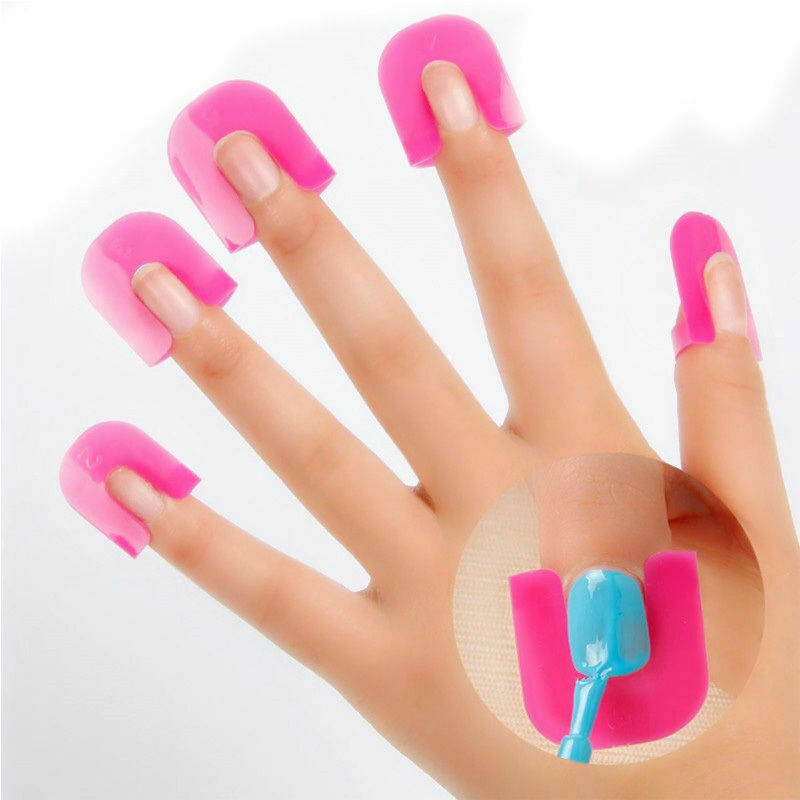 20pcs French Manicure Finger Nail Art Case Professional Nail Tips Cover Polish