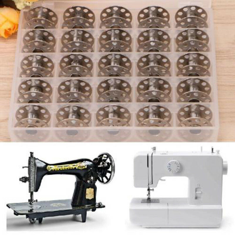 Metal Bobbins Sewing Machine Spool 25pcs 20mm Universal Set Brand New Durable