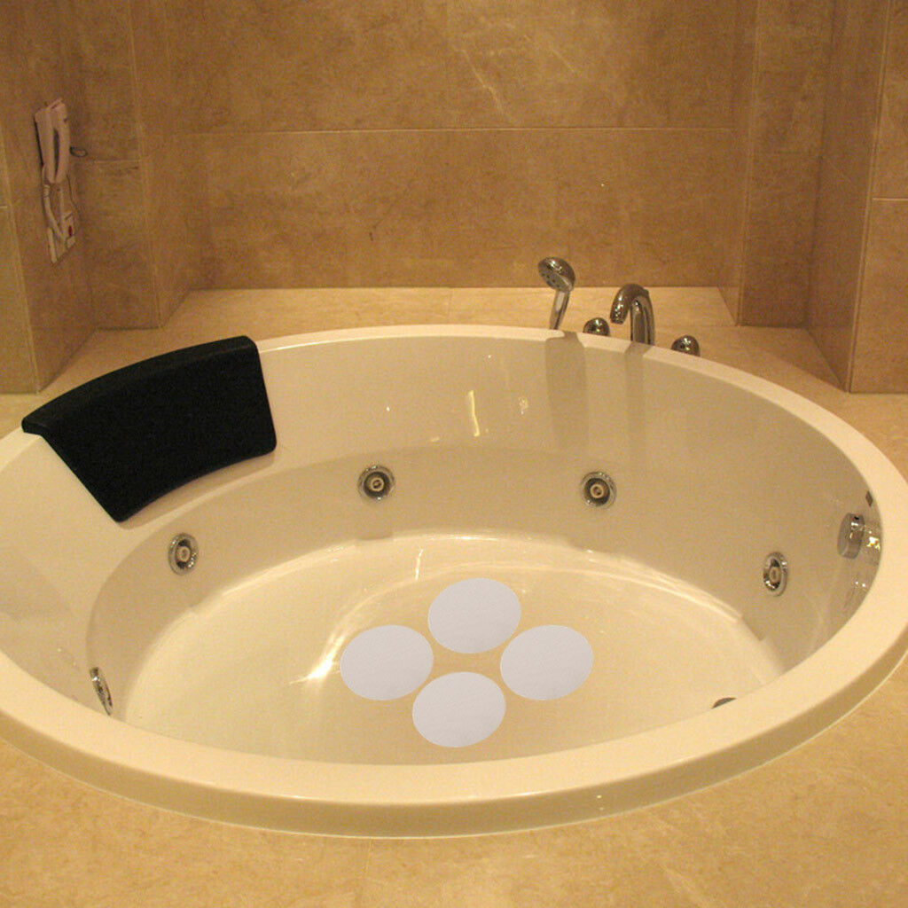 10Pcs Round Safety Bath Tub Treads Non   Applique Stickers Bathroom Mat