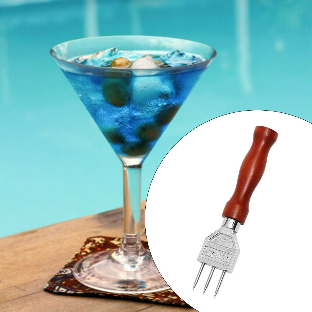 Three Pronged Sturdy Ice Chipper Ice Crusher Japanese Style Bartender Tools