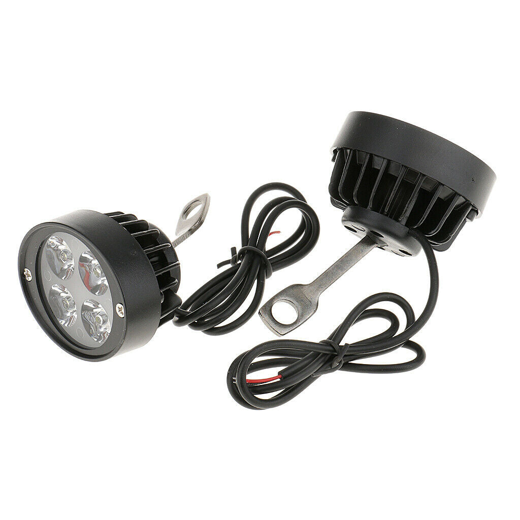 2pcs 15W Motorcycle  Automobile ATV 4 LED Anti Fog Light Headlight Accessories