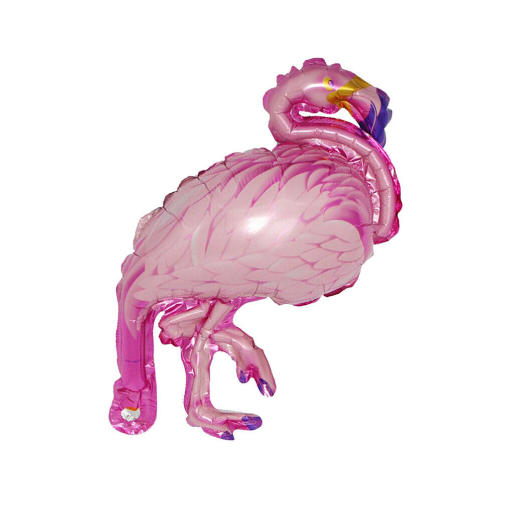 10pcs Tropical Mini Flamingo Foil Balloons Party Decoration