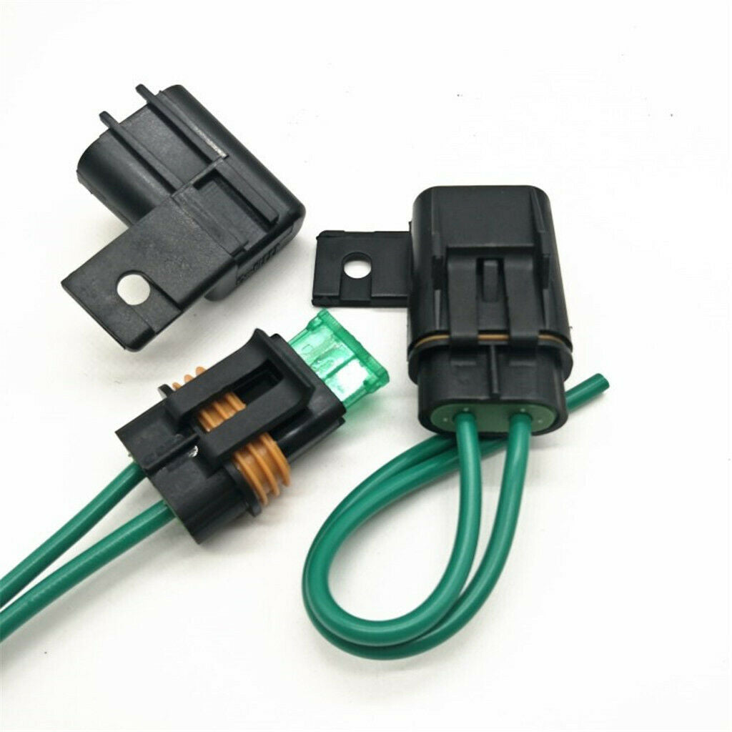Auto Car In-Line Fuse Holder Copper Wire and 40A Medium Blade Fuse