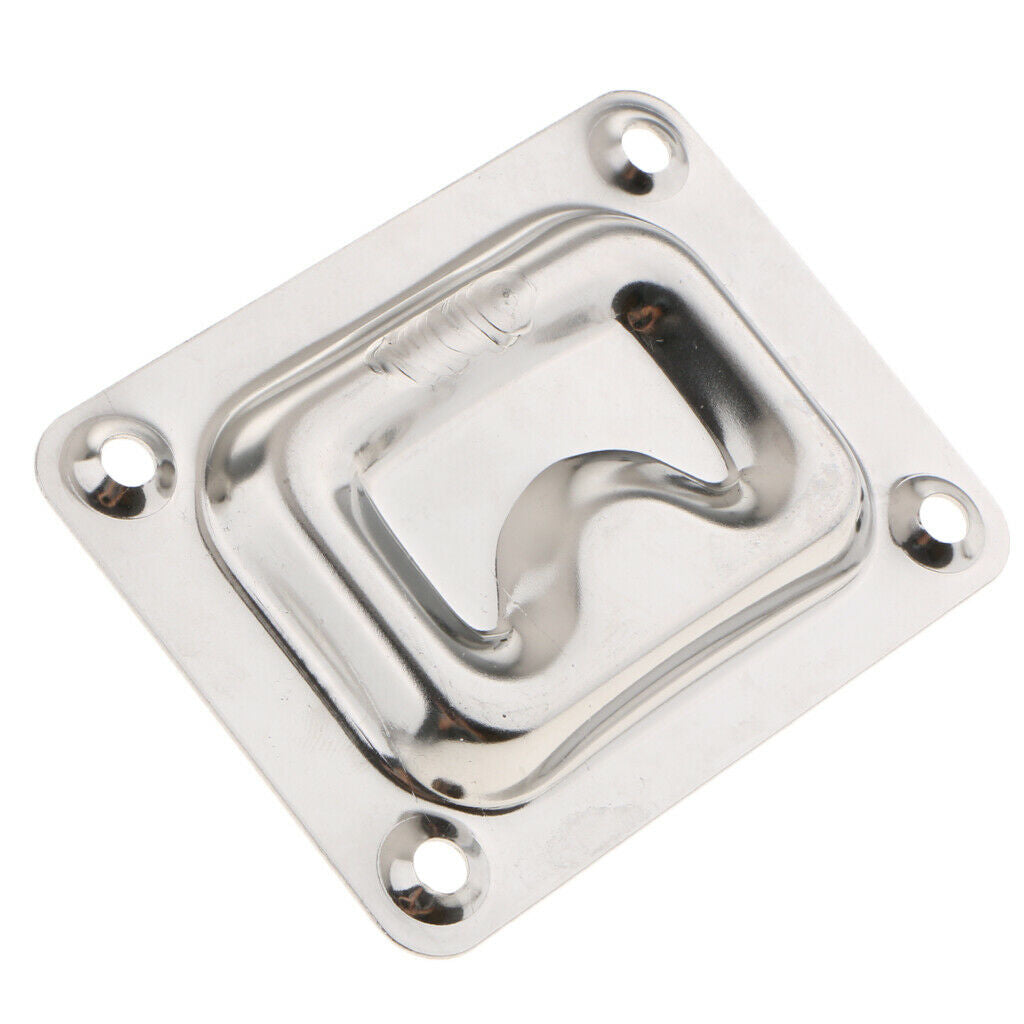 Rectangular Recessed Hatch Stainless Steel, Pull Handle Flush Lift Ring Slam