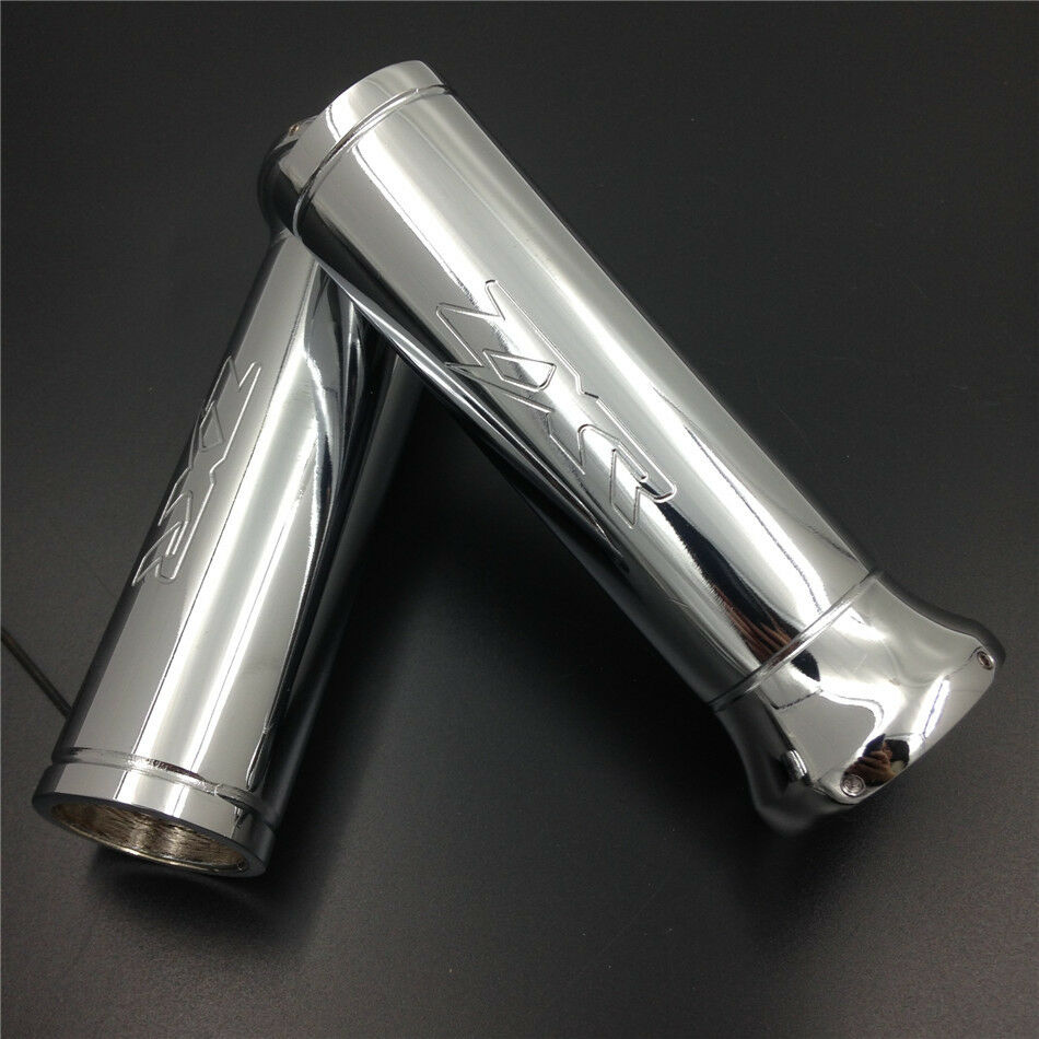7/8â€ alloy Handlebar Hand Grips for Kawasaki 250 400 750 R RR 1100 ZXR chromed