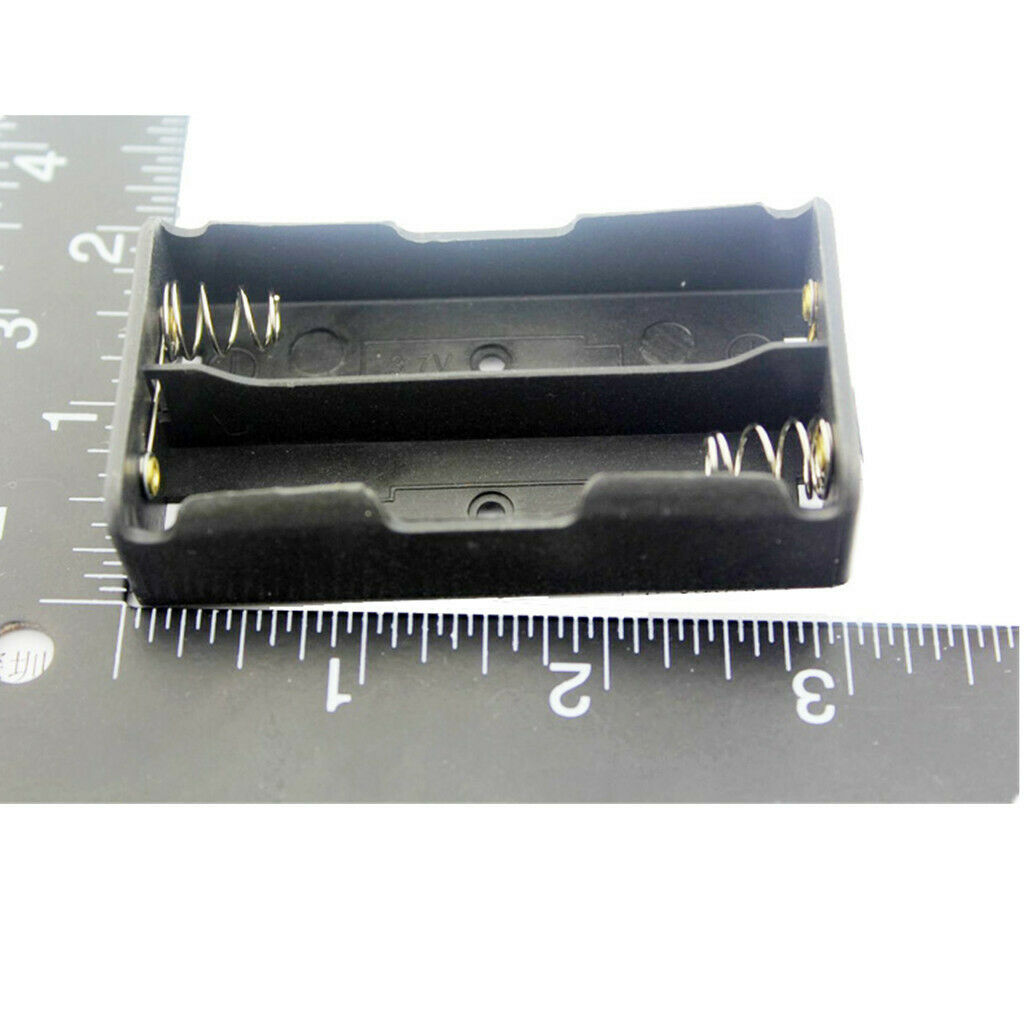 Rubber Wire Battery Holder Case Storage Box for 1x18650 Battery Black