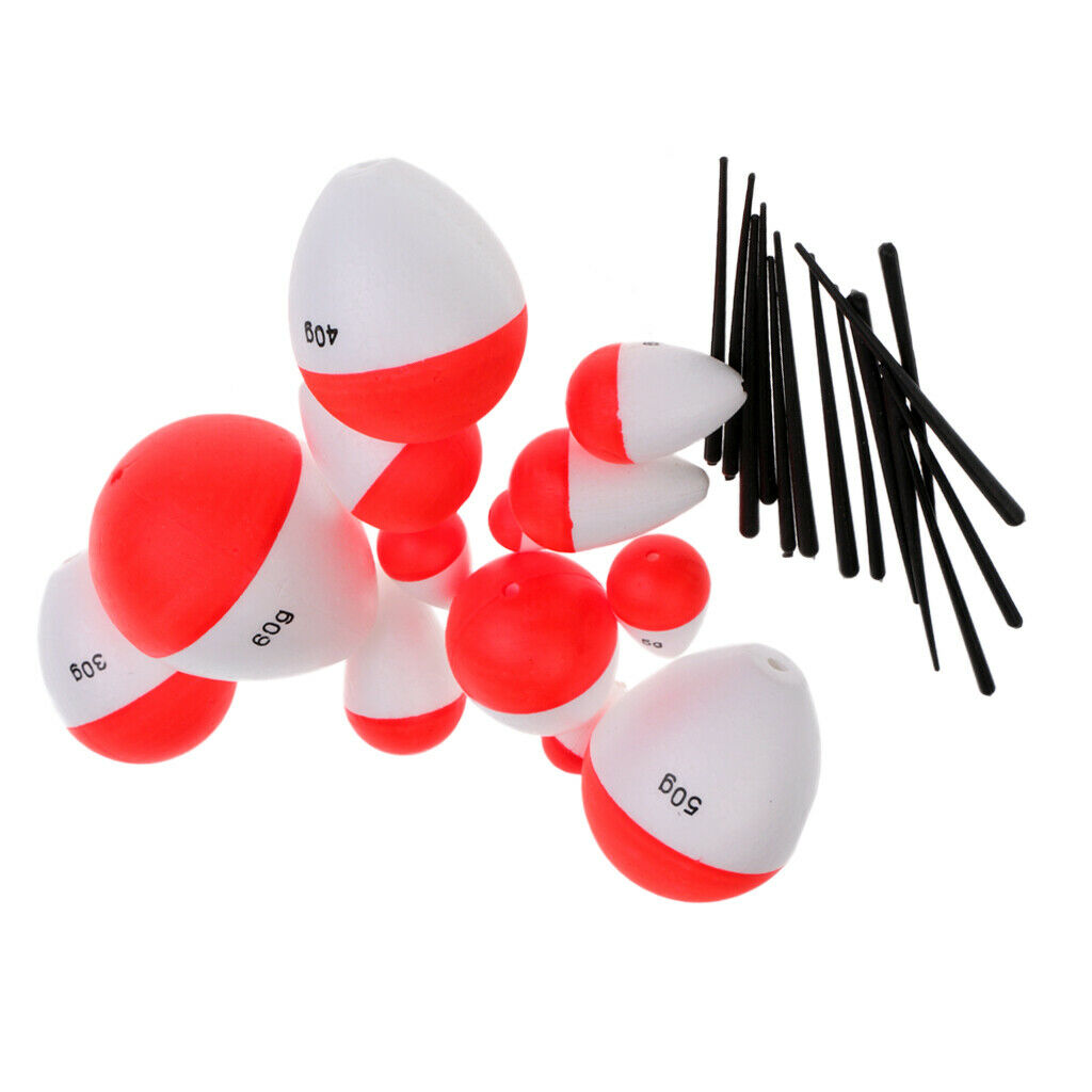 14 Pieces Fishing Bobber Float EVA Foam Floats Fishing Float FishFloat