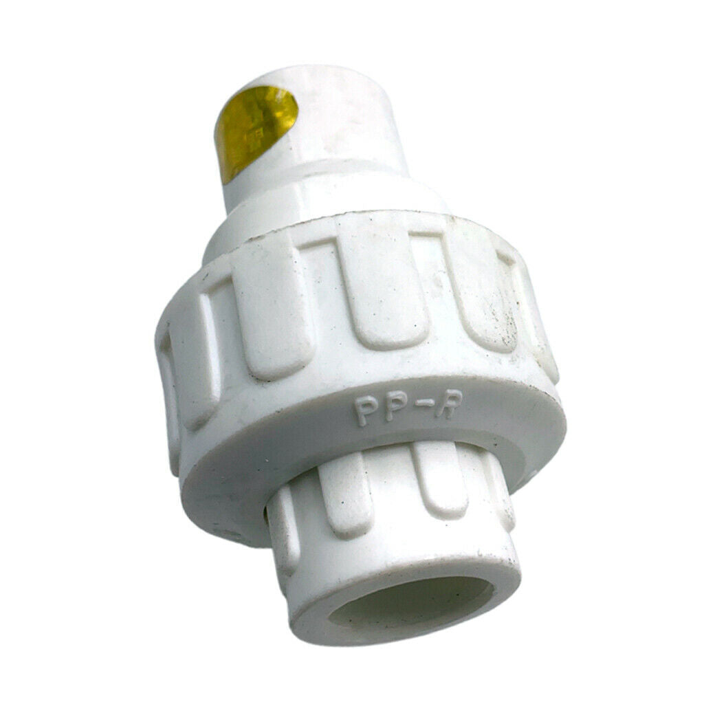 2X 1pc 20mm PPR Check Valve Shutoff Valve PPR Pipe Fittings Tube Plastic White
