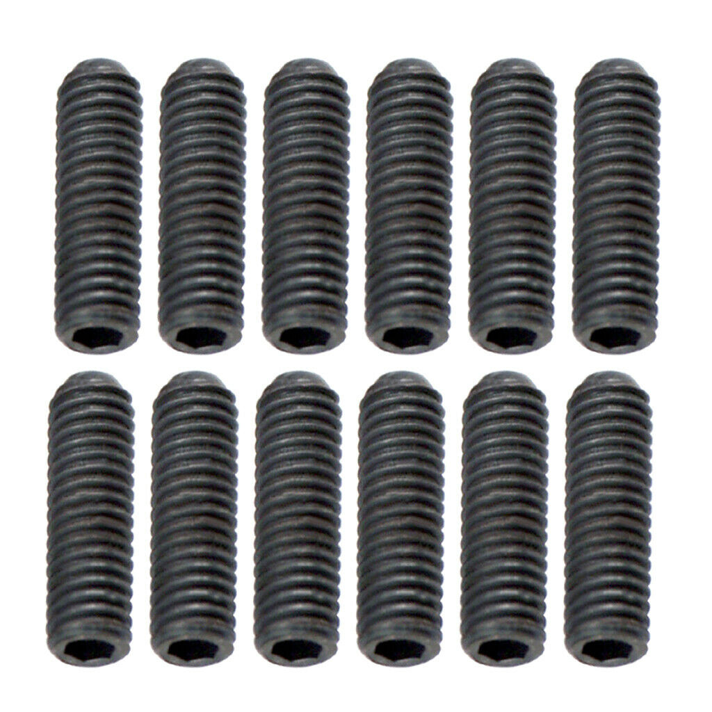 12x Tremolo Bridge Saddle String Locking Hex Screws for Guitar