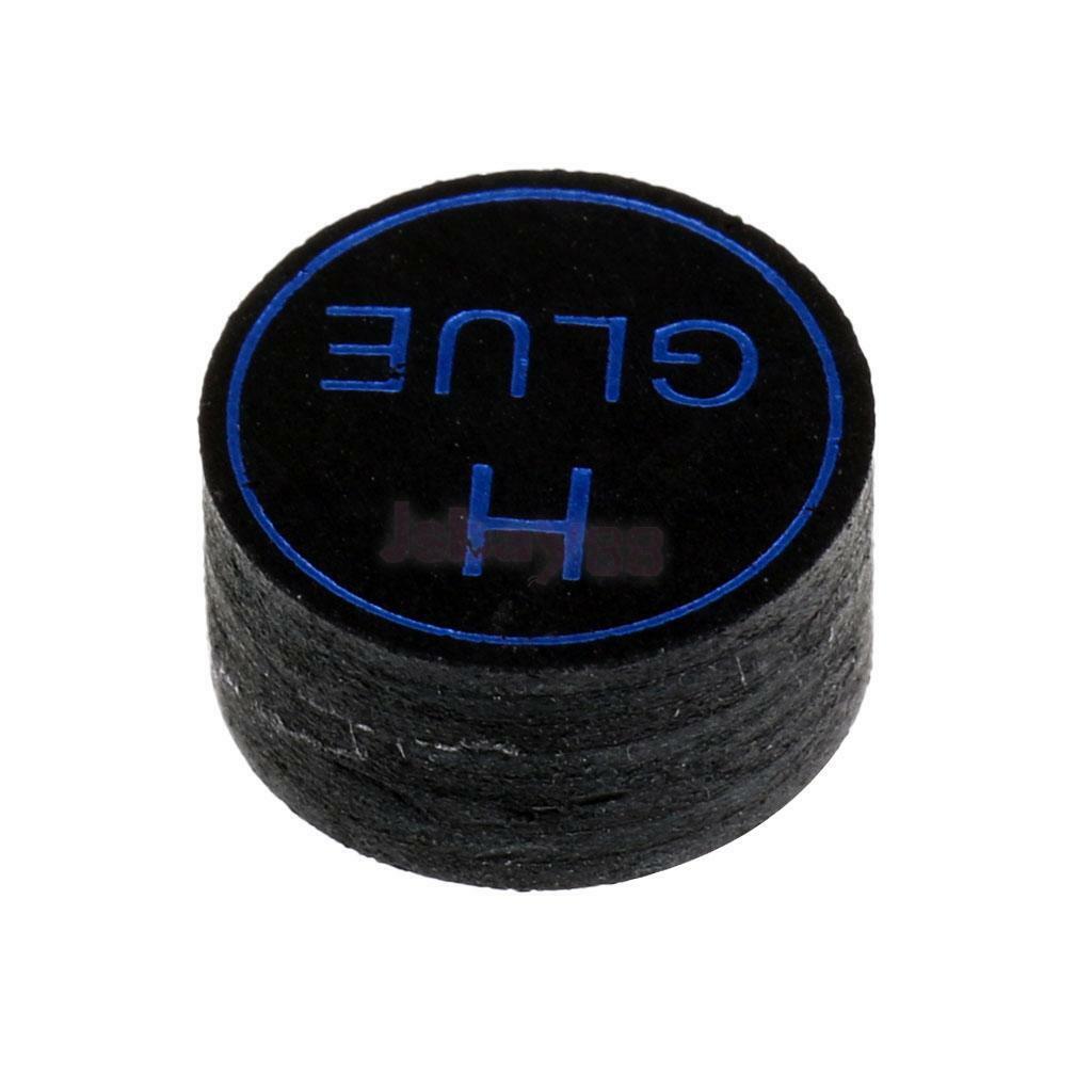 13mm Pro Pigskin Snooker or Pool Cue Tips Black - Hard
