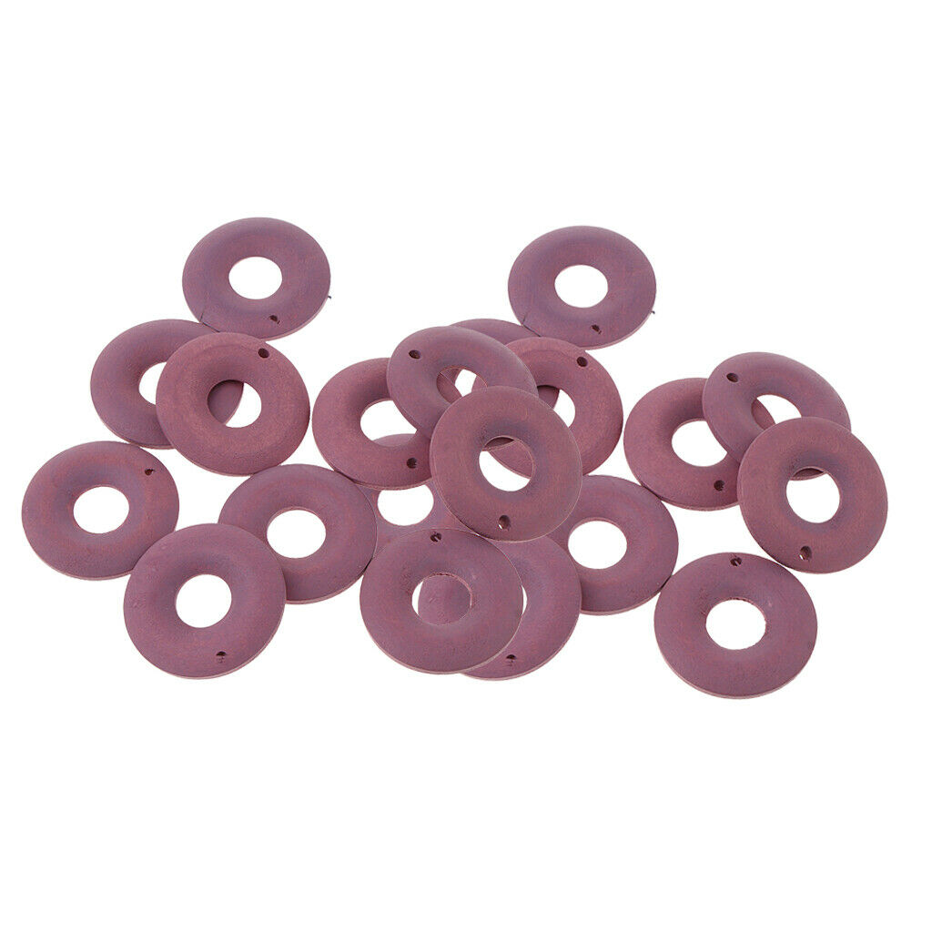 20 Pieces Color Wood Loop Beads DIY Earring Dangle Findings Pink