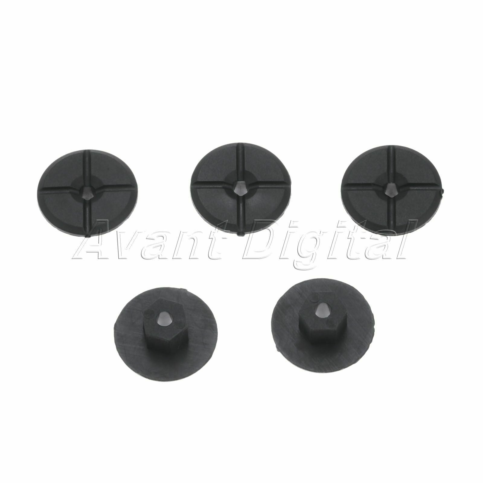 10 X Black Plastic UNTHREADED Nuts clips Fastener Fender Rivets For Mercedes