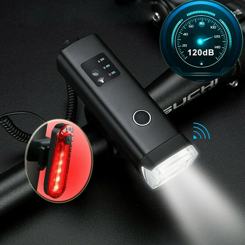 Bicycle Safety Light USB Rechargeable LED Bike Front Rear Light Set For Cycling