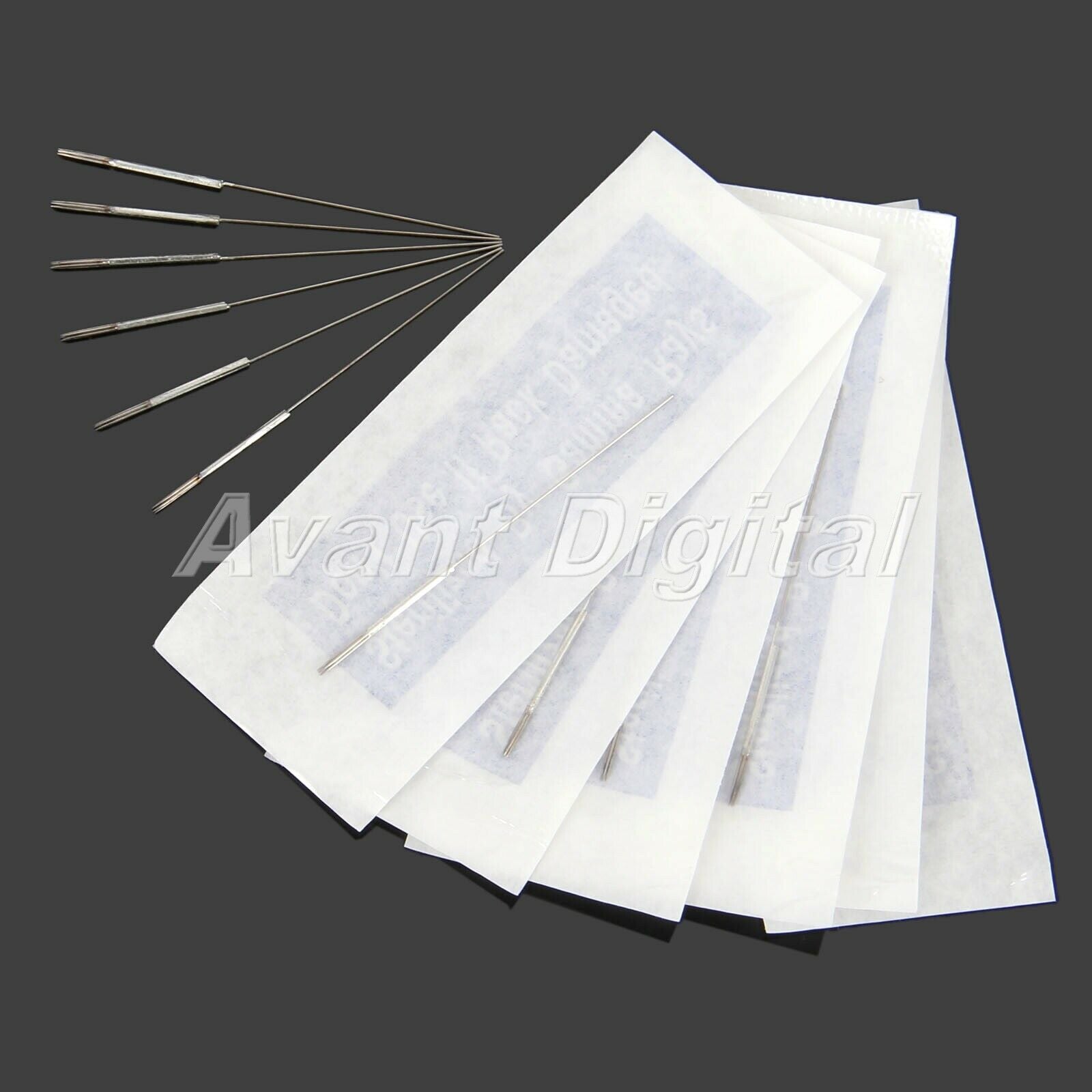 50x Disposable Permanent 5R Eyebrow Tattoo Microblading Needles Stainless Steel