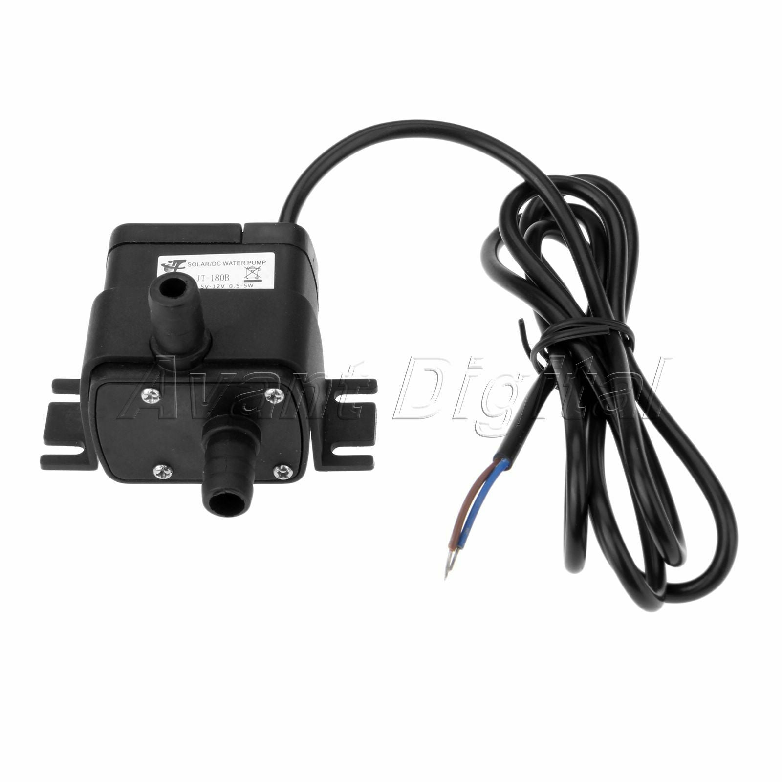 PC 12V 350L/H Pump Brushless Fish Pond Garden Waterproof Water Pump Rubber Hose