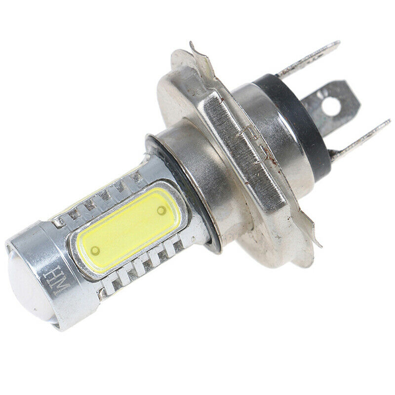 1X high power motorcycle H4 COB white headlights LED high / low light bulbDD
