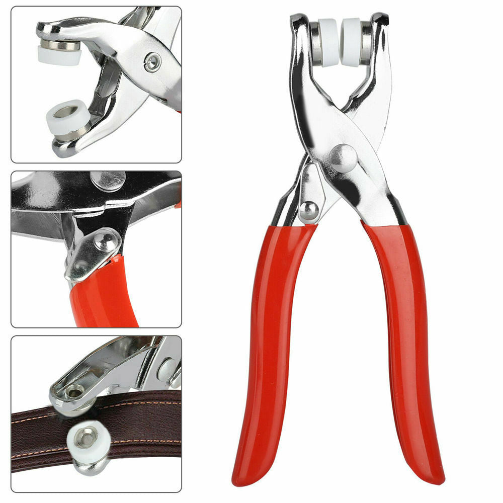 100pcs Popper Fasteners Sewing Prong Pliers Ring Press Studs Snap DIY Tool Kit