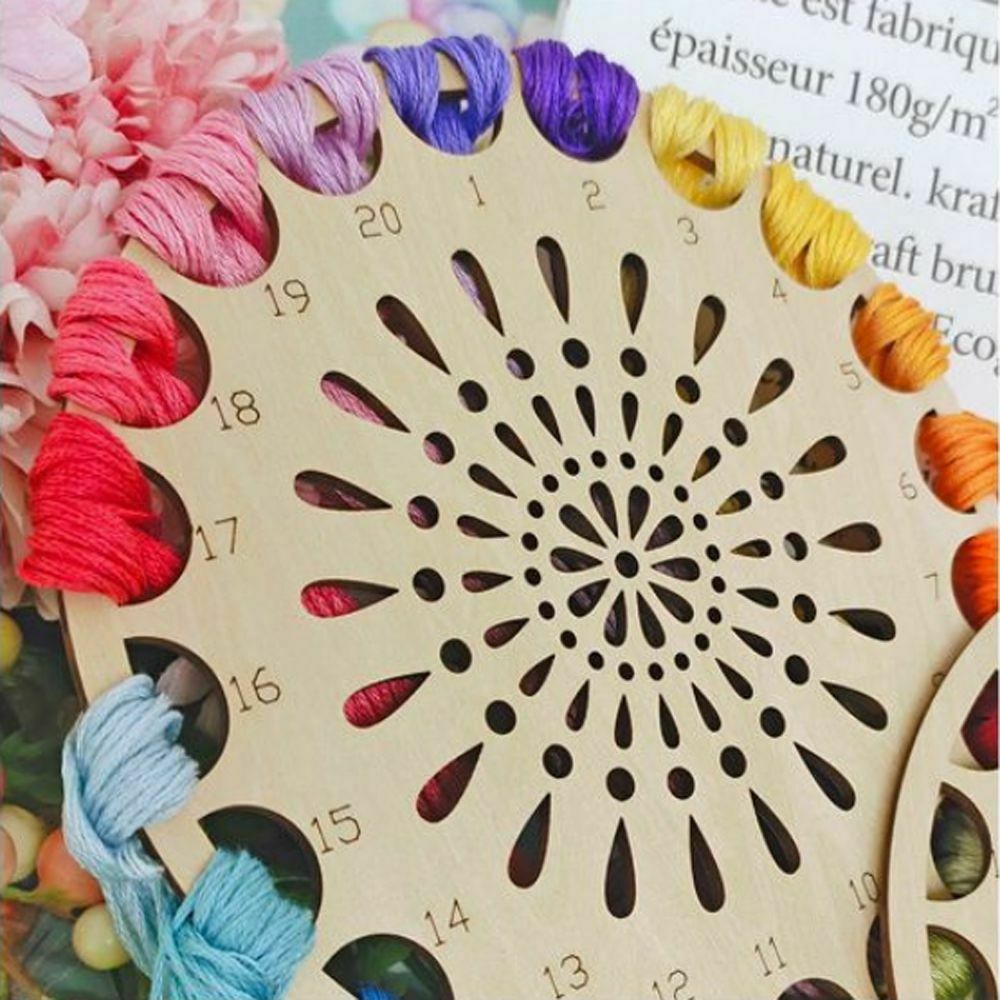 Household Thread Holder Embroidery Floss Organizer Storage Tools Cross Stitch