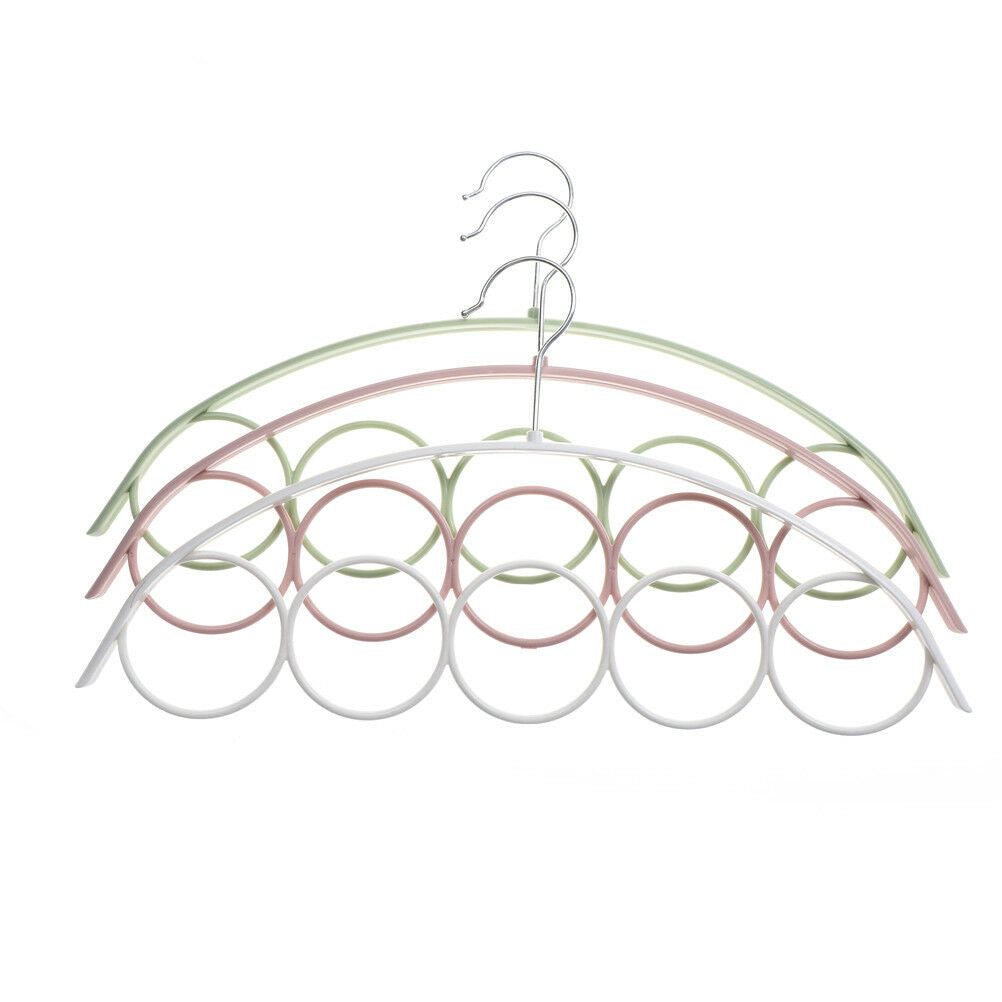 Shawl Scarf Hanger Belt Tie 5 Ring Rack Organizer Holder Hook Display Han.l8