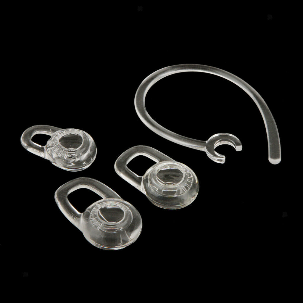 2x Universal Clear Earbud Eartip Set For Mobile Phone Bluetooth Headset Earphone