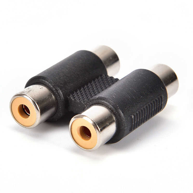 Double 2 x RCA Phono Coupler Female to Female Audio Video Connector Adapt.l8