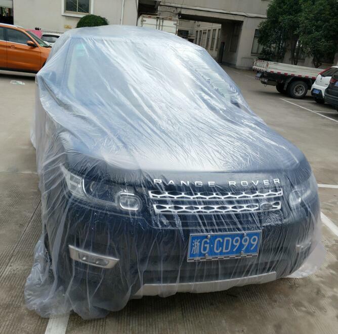 Clear Transparent Waterproof Plastic Temporary Disposable Car Suv Jeep Cover